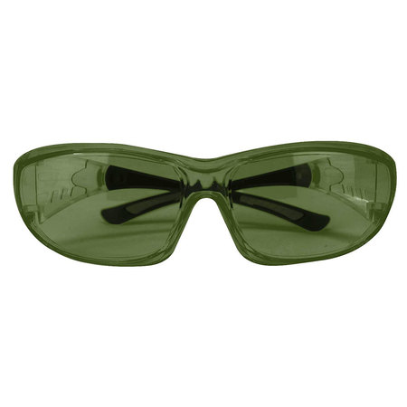 SAFE HANDLER PrimeX IR3 Safety Glasses, IR3, Green and Black SH-PRXSG-FCGN-MS14-IR3